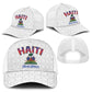 Afro-Haitians World Football 2026 Mesh Trucker Cap Haiti est de Retour White Voodoo Veve Spirits - African Pride