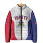 Afro-Haitians World Football 2026 Padded Jacket Haiti est de Retour White Voodoo Veve Spirits