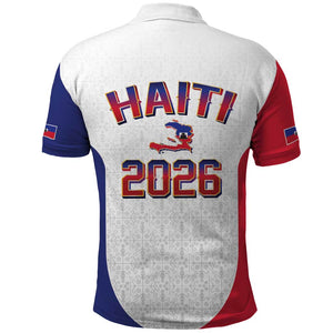 Afro-Haitians World Football 2026 Polo Shirt Haiti est de Retour White Voodoo Veve Spirits - African Pride
