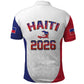 Afro-Haitians World Football 2026 Polo Shirt Haiti est de Retour White Voodoo Veve Spirits LT9