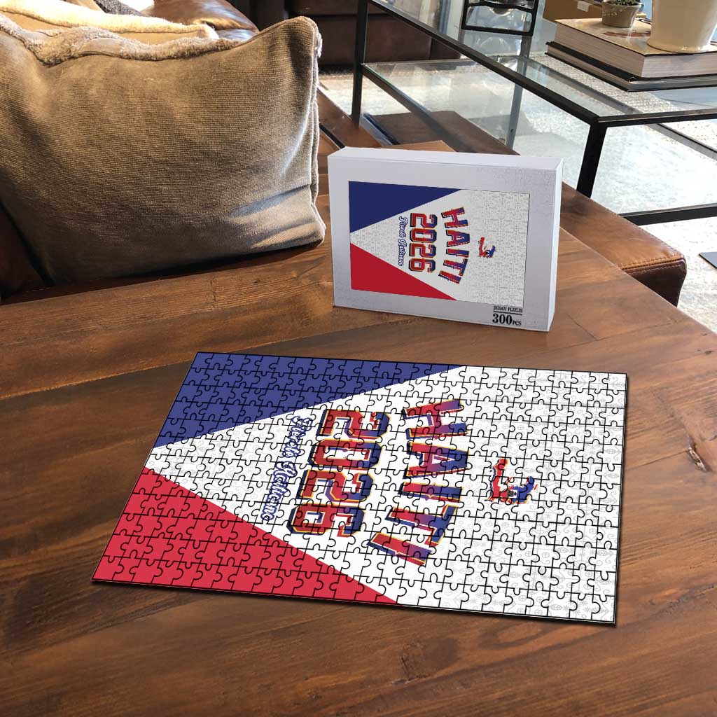 Afro-Haitians World Football 2026 Puzzle Haiti est de Retour White Voodoo Veve Spirits
