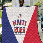 Afro-Haitians World Football 2026 Quilt Haiti est de Retour White Voodoo Veve Spirits - African Pride