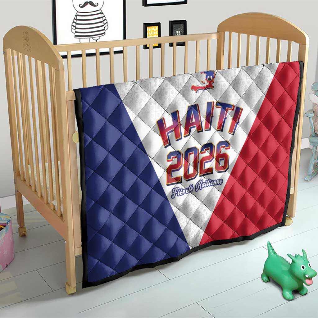Afro-Haitians World Football 2026 Quilt Haiti est de Retour White Voodoo Veve Spirits - African Pride