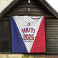 Afro-Haitians World Football 2026 Quilt Haiti est de Retour White Voodoo Veve Spirits - African Pride