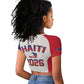 Afro-Haitians World Football 2026 Raglan Cropped T shirt Haiti est de Retour White Voodoo Veve Spirits - African Pride