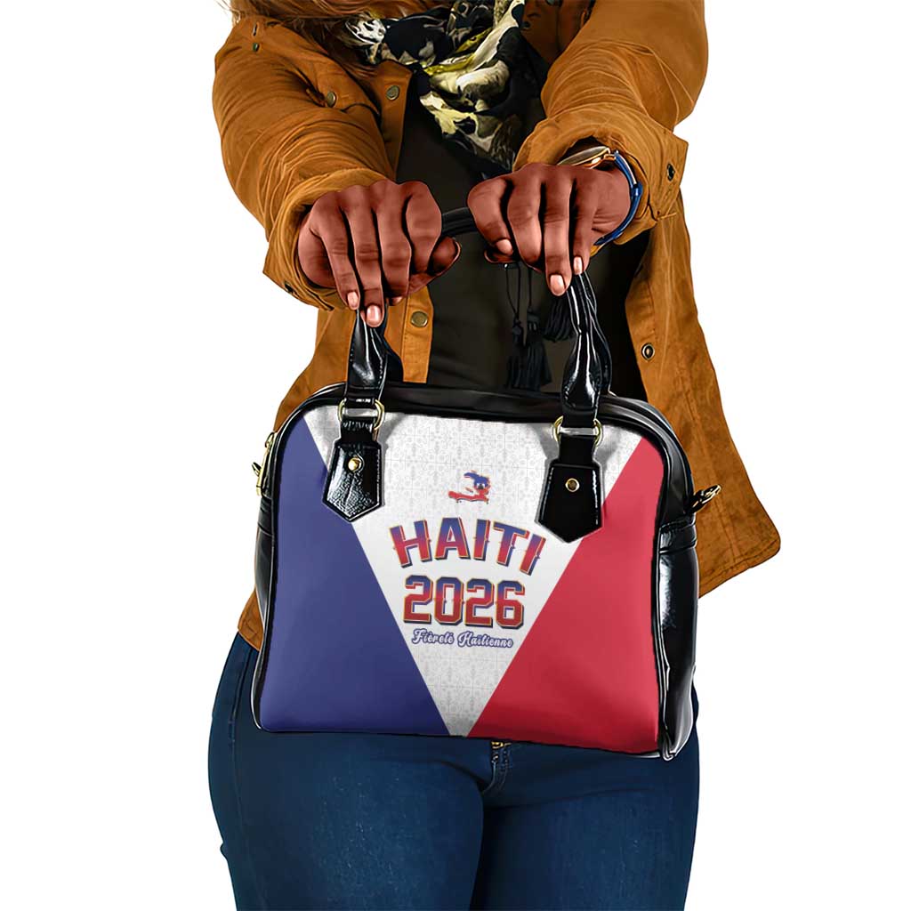 Afro-Haitians World Football 2026 Shoulder Handbag Haiti est de Retour White Voodoo Veve Spirits - African Pride