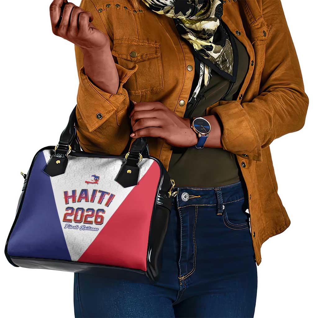 Afro-Haitians World Football 2026 Shoulder Handbag Haiti est de Retour White Voodoo Veve Spirits - African Pride