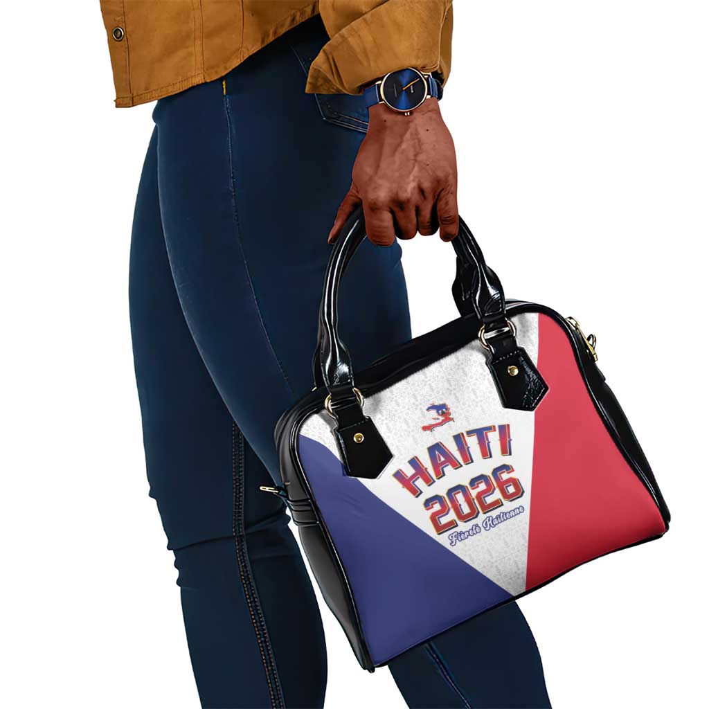Afro-Haitians World Football 2026 Shoulder Handbag Haiti est de Retour White Voodoo Veve Spirits - African Pride
