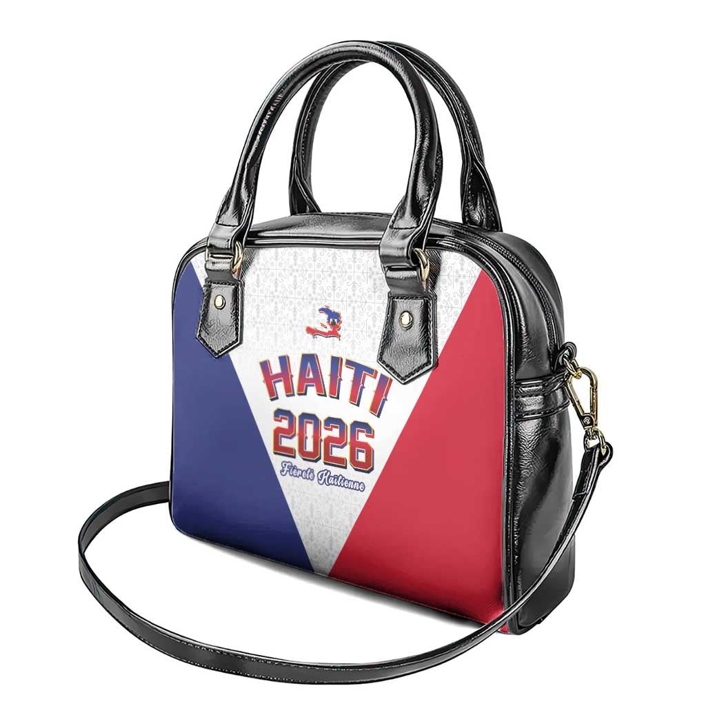 Afro-Haitians World Football 2026 Shoulder Handbag Haiti est de Retour White Voodoo Veve Spirits - African Pride