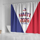 Afro-Haitians World Football 2026 Shower Curtain Haiti est de Retour White Voodoo Veve Spirits - African Pride