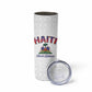 Afro-Haitians World Football 2026 Skinny Tumbler Haiti est de Retour White Voodoo Veve Spirits - African Pride
