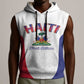 Afro-Haitians World Football 2026 Sleeveless Hoodie Haiti est de Retour White Voodoo Veve Spirits - African Pride