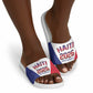 Afro-Haitians World Football 2026 Slide Sandals Haiti est de Retour White Voodoo Veve Spirits