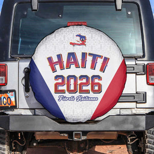 Afro-Haitians World Football 2026 Spare Tire Cover Haiti est de Retour White Voodoo Veve Spirits - African Pride
