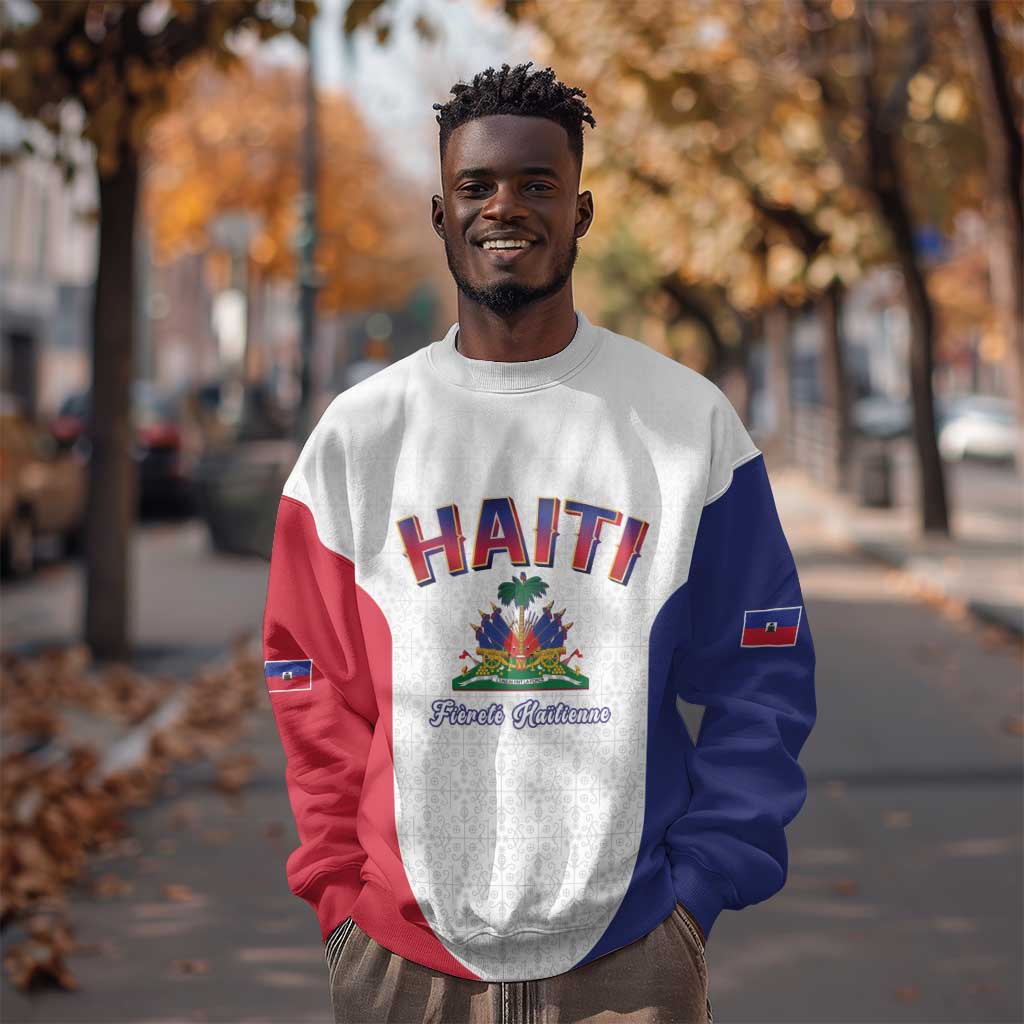 Afro-Haitians World Football 2026 Sweatshirt Haiti est de Retour White Voodoo Veve Spirits - African Pride