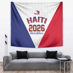 Afro-Haitians World Football 2026 Tapestry Haiti est de Retour White Voodoo Veve Spirits - African Pride