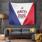 Afro-Haitians World Football 2026 Tapestry Haiti est de Retour White Voodoo Veve Spirits - African Pride