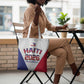 Afro-Haitians World Football 2026 Tote Bag Haiti est de Retour White Voodoo Veve Spirits