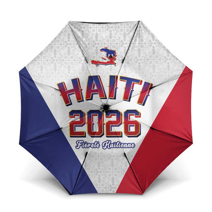 Afro-Haitians World Football 2026 Umbrella Haiti est de Retour White Voodoo Veve Spirits