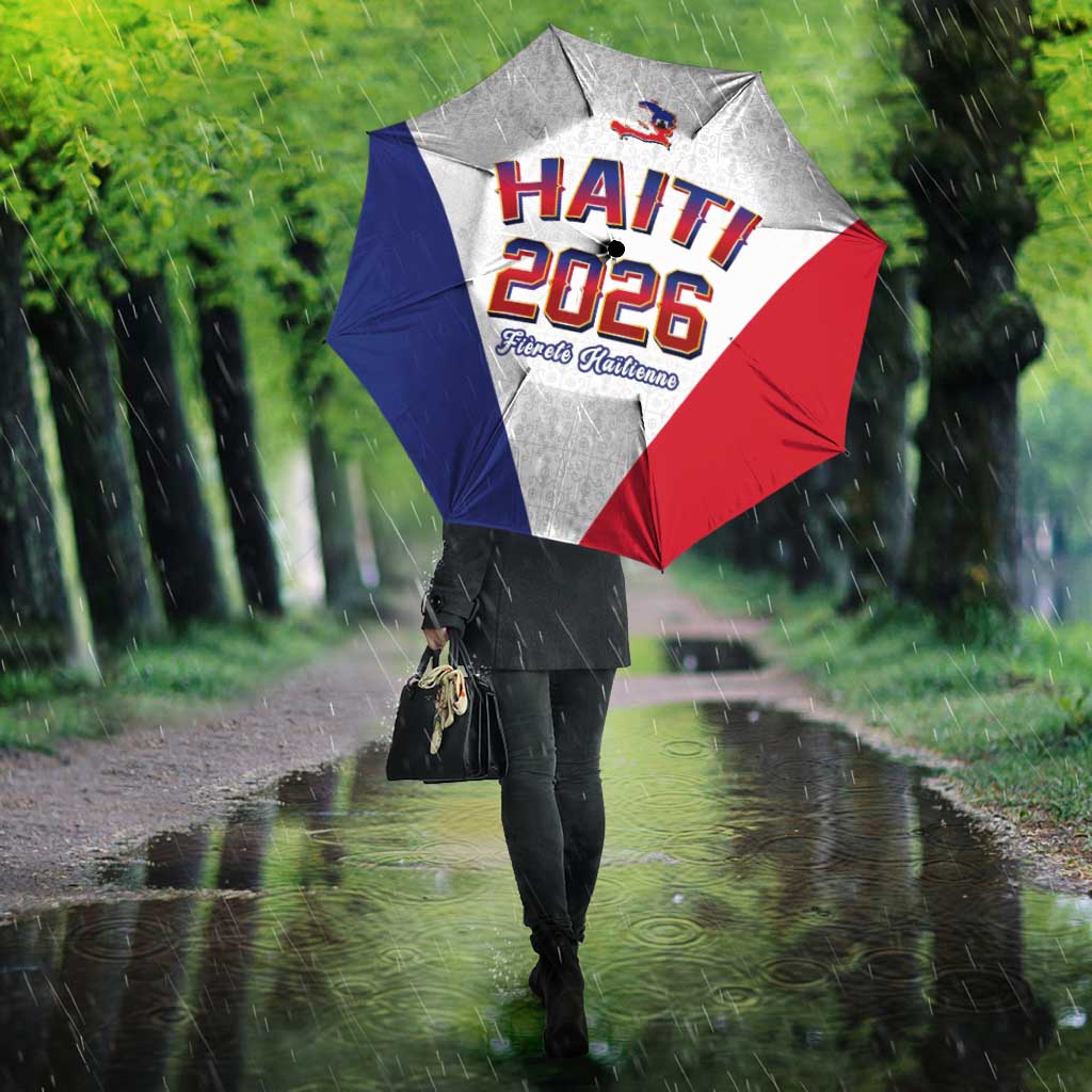 Afro-Haitians World Football 2026 Umbrella Haiti est de Retour White Voodoo Veve Spirits