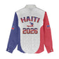Afro-Haitians World Football 2026 Women Casual Shirt Haiti est de Retour White Voodoo Veve Spirits - African Pride
