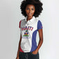 Afro-Haitians World Football 2026 Women Polo Shirt Haiti est de Retour White Voodoo Veve Spirits - African Pride