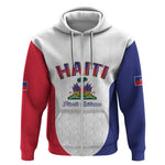Afro-Haitians World Football 2026 Zip Hoodie Haiti est de Retour White Voodoo Veve Spirits - African Pride