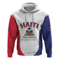 Afro-Haitians World Football 2026 Zip Hoodie Haiti est de Retour White Voodoo Veve Spirits - African Pride