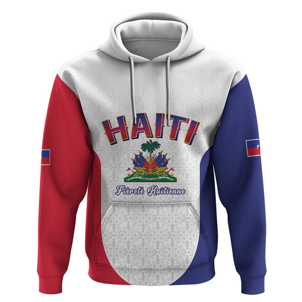 Afro-Haitians World Football 2026 Zip Hoodie Haiti est de Retour White Voodoo Veve Spirits - African Pride