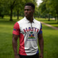 Afro-Haitians World Football 2026 Zipper Polo Shirt Haiti est de Retour White Voodoo Veve Spirits
