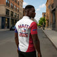 Afro-Haitians World Football 2026 Zipper Polo Shirt Haiti est de Retour White Voodoo Veve Spirits