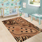 Afro Tiger Mix Dashiki Tribal Pattern Area Rug
