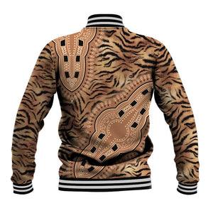 Afro Tiger Mix Dashiki Tribal Pattern Baseball Jacket LT9