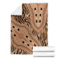 Afro Tiger Mix Dashiki Tribal Pattern Blanket
