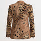 Africa Tiger Mix Dashiki Tribal Pattern Blazer