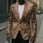 Africa Tiger Mix Dashiki Tribal Pattern Blazer