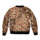 Afro Tiger Mix Dashiki Tribal Pattern Bomber Jacket