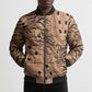 Africa Tiger Mix Dashiki Tribal Pattern Bomber Puffer Jacket