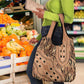 Afro Tiger Mix Dashiki Tribal Pattern Grocery Bag