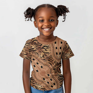Afro Tiger Mix Dashiki Tribal Pattern Kid T shirt