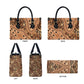 Africa Tiger Mix Dashiki Tribal Pattern Leather Bag