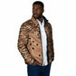 Africa Tiger Mix Dashiki Tribal Pattern Padded Jacket