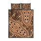 Afro Tiger Mix Dashiki Tribal Pattern Quilt Bed Set