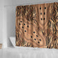 Afro Tiger Mix Dashiki Tribal Pattern Shower Curtain