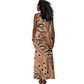 Afro Tiger Mix Dashiki Tribal Pattern Tank Maxi Dress