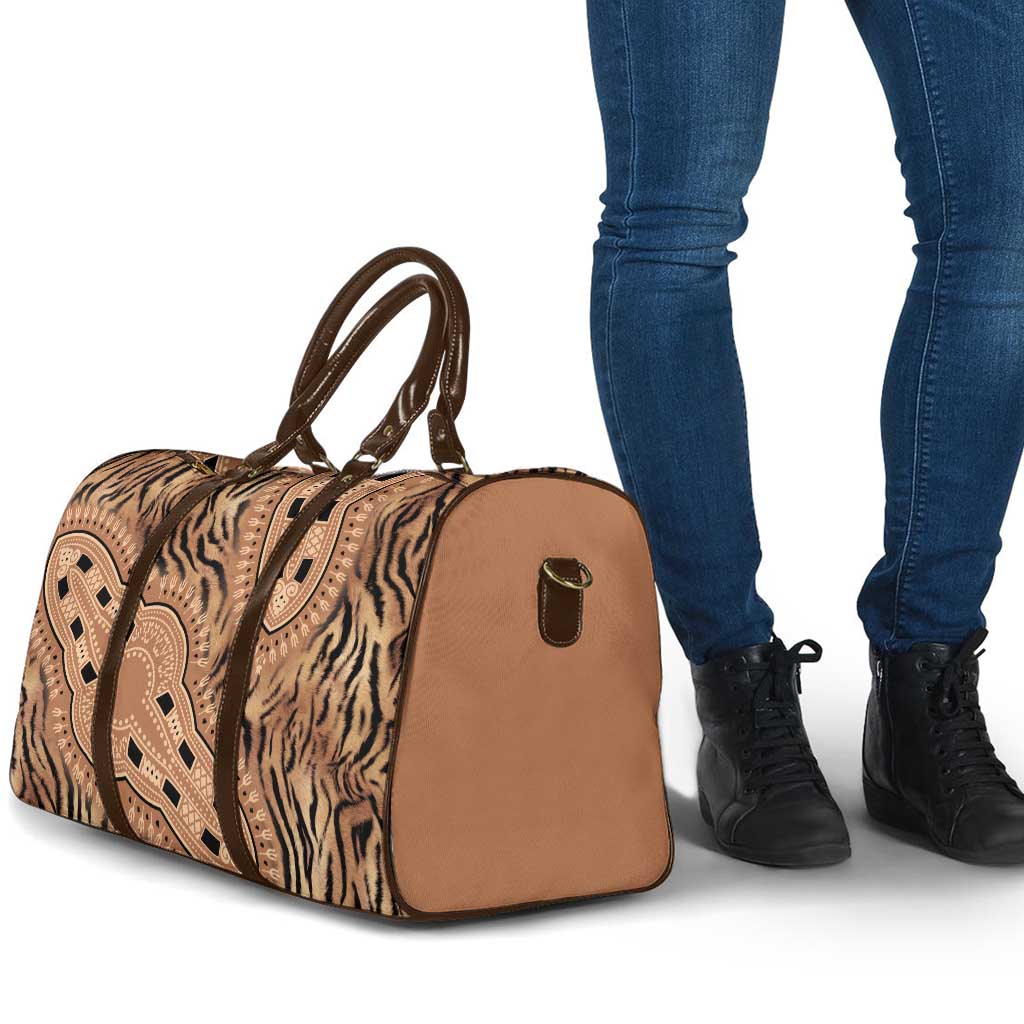 Africa Tiger Mix Dashiki Tribal Pattern Travel Bag