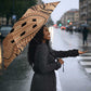 Africa Tiger Mix Dashiki Tribal Pattern Umbrella