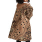 Afro Tiger Mix Dashiki Tribal Pattern Wearable Blanket Hoodie