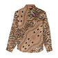 Afro Tiger Mix Dashiki Tribal Pattern Women Casual Shirt LT9