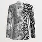 Africa Zebra Mix Paisley Tribal Pattern Blazer